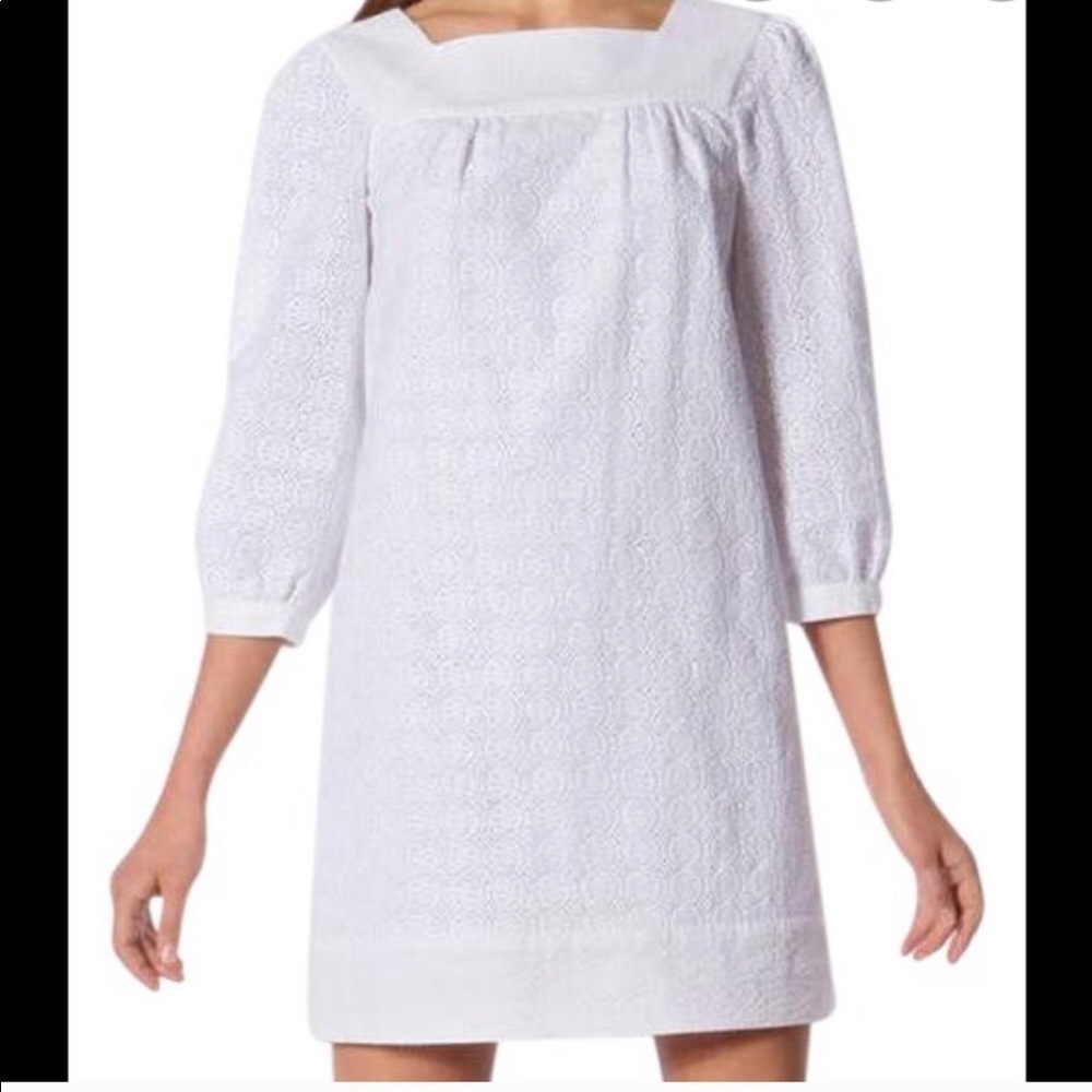 Thread social / white eyelet dress 4 small